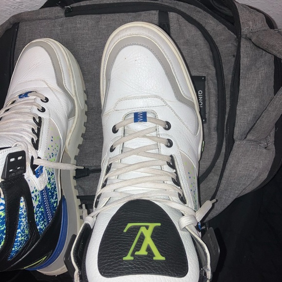 ED SHEERAN'S LOUIS VUITTON CALFSKIN HIKING ANKLE BOOTS size 10 - Picture 6 of 8